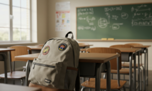 学校でひとりぼっちを感じる様子の画像